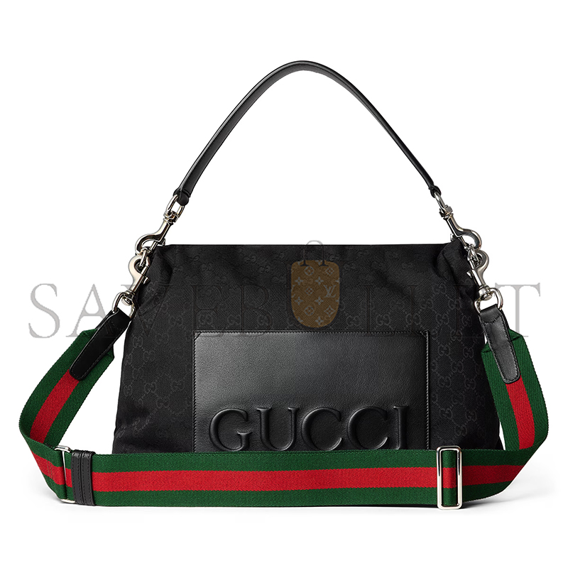 GUCCI MEDIUM GG CROSSBODY BAG WITH WEB ‎821616 (36*25*12cm)